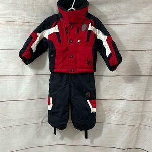 Spyder toddler Snow Jacket and Pants heavy-duty winter gear, size 2T
